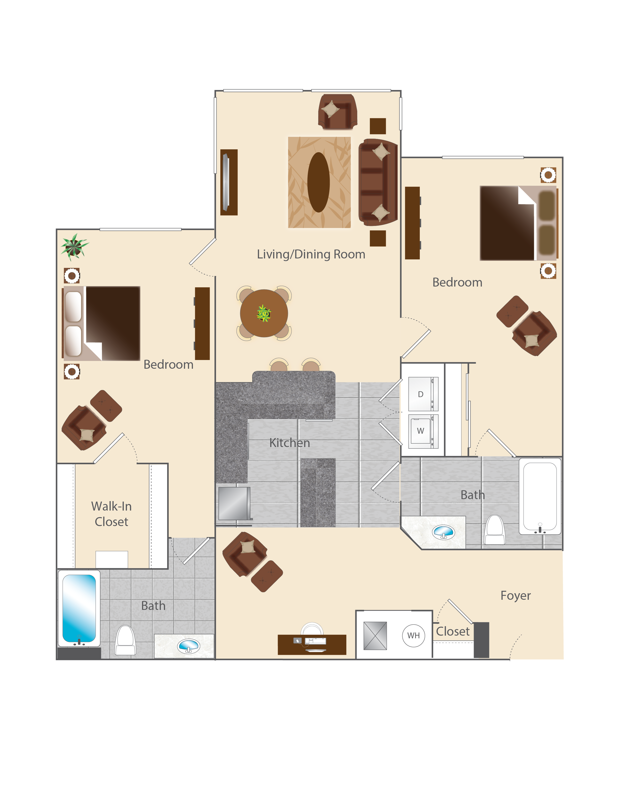 The Ervine floor plan